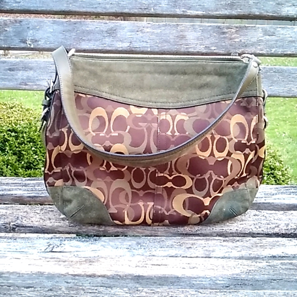 Coach Suede Trim Bag